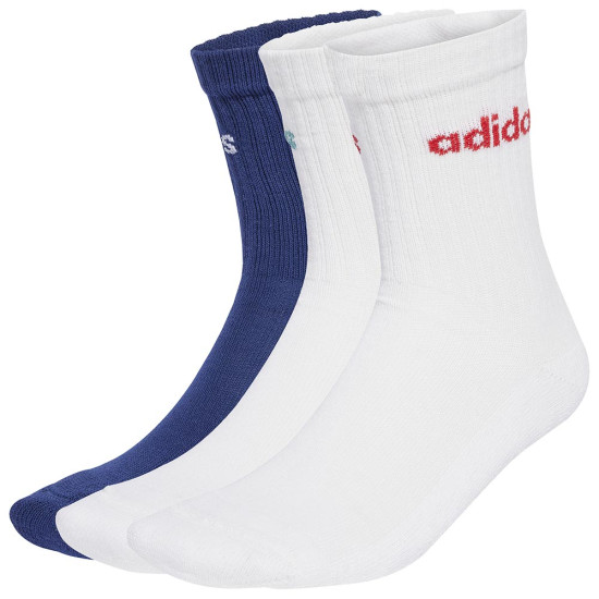 Adidas Κάλτσες Linear Crew Cushioned Socks 3 pairs